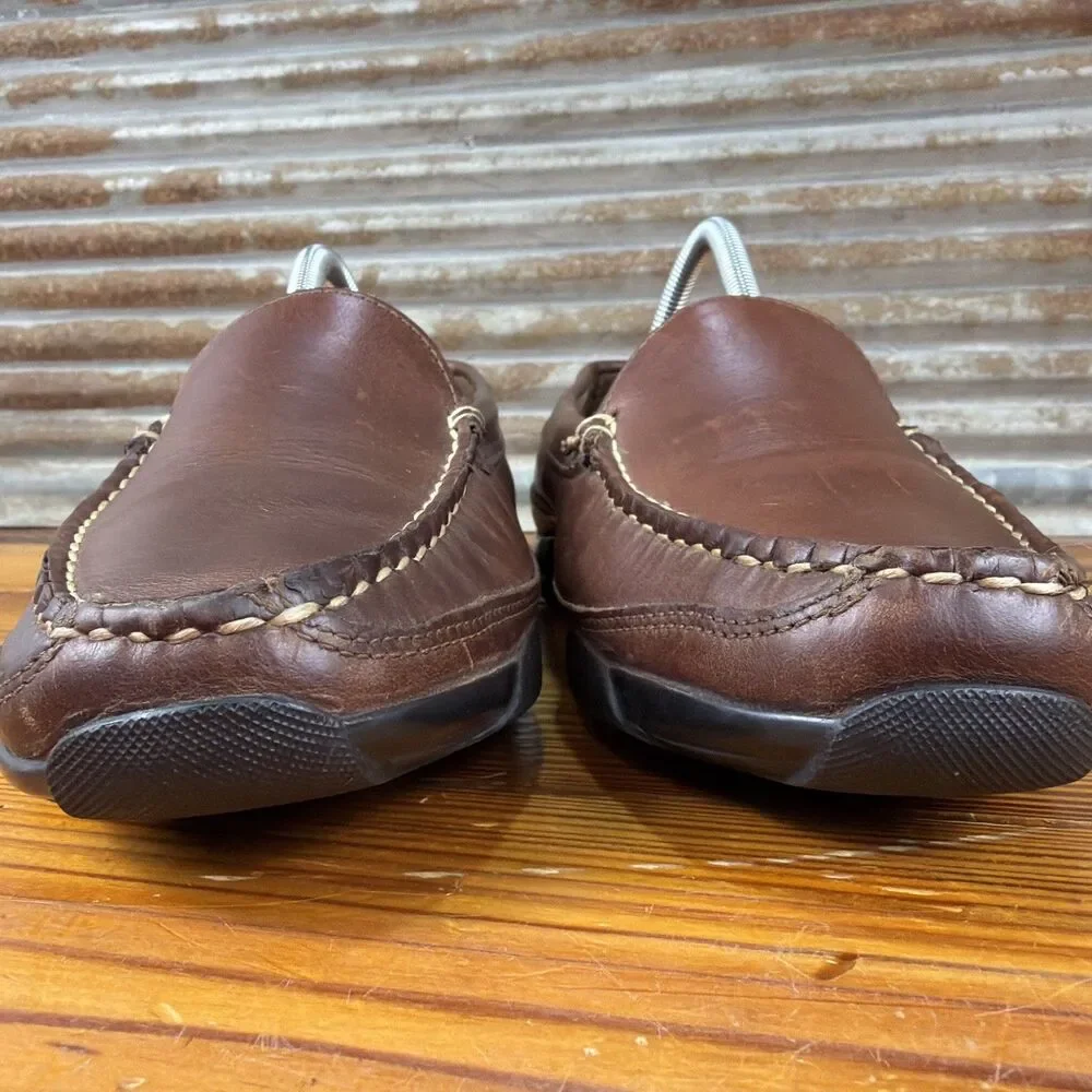 Allen Edmonds Brown Mens Boulder Leather Loafer Size 8E Driving Moc
